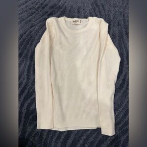 Girls cream color sweater